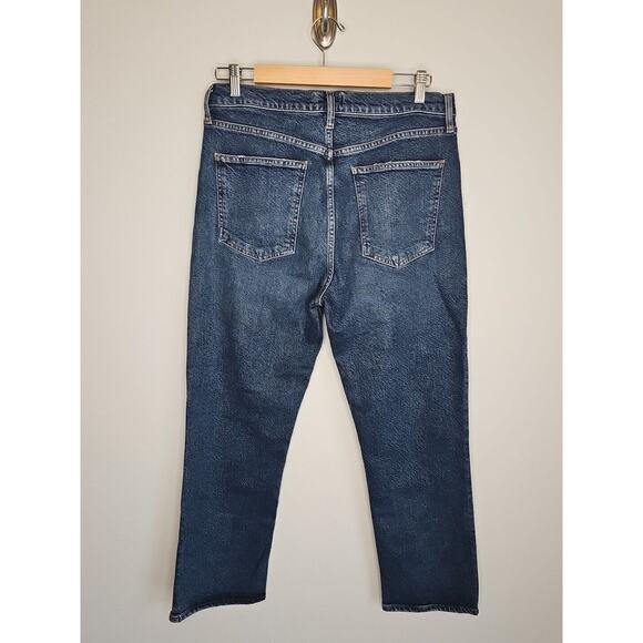 Agolde Women's Blue Wilder Ankle Straight Leg Jeans Size 30 - Picture 2 of 6